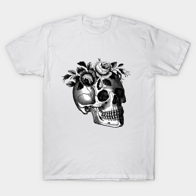 Memento Skull T-Shirt by LadyMorgan